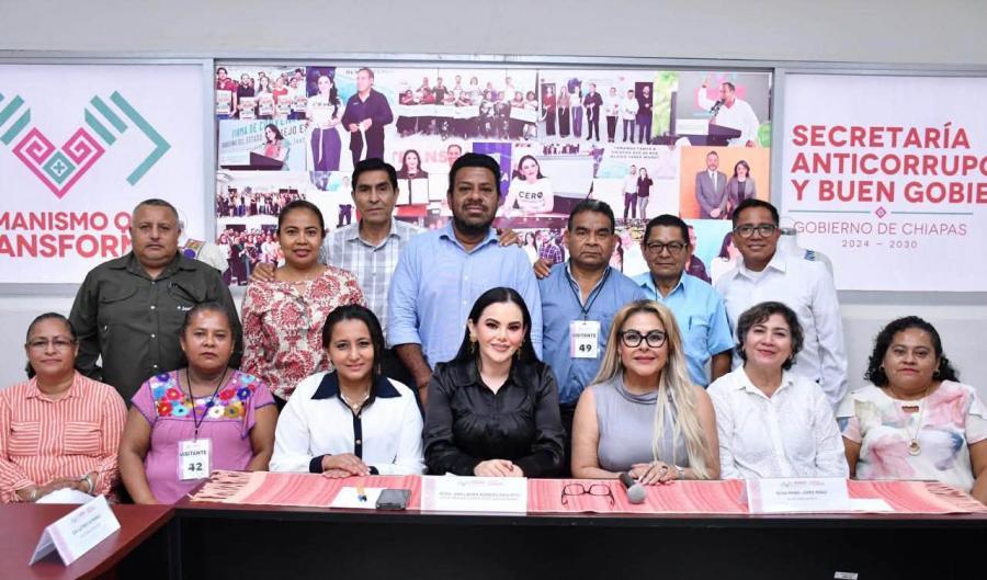 Secretaría Anticorrupción fortalece el diálogo institucional con el sindicato de trabajadores al servicio del gobierno de Chiapas